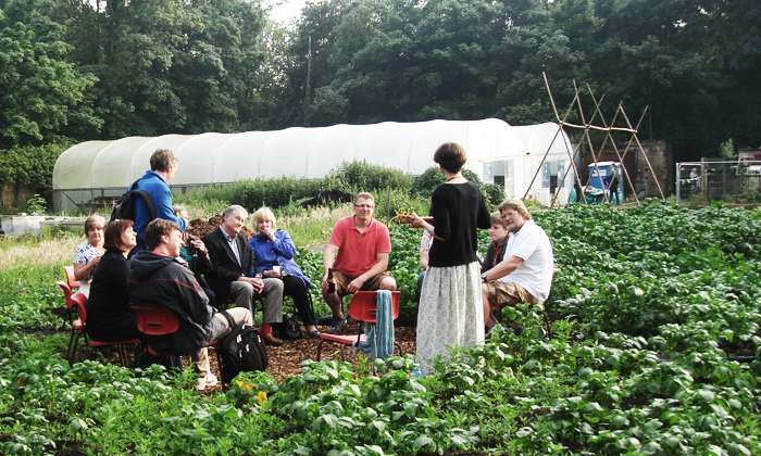 Midsummernight in the Walled Garden